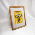 The First Flower (Print) - Framed Linocut