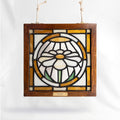 The First Flower (Caramel) - Glass Window Art Panel